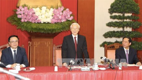 Tổng Bí thư gặp mặt các tân đại sứ Việt Nam ở nước ngoài