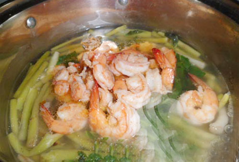  Bồng bồng mà nấu canh tôm…