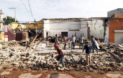 Chủ tịch nước gửi điện thăm hỏi về vụ động đất ở Mexico