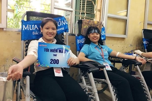 Ngày hội hiến máu “Mưa cầu vồng” nhận 800 đơn vị máu