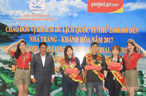Đón vị khách quốc tế thứ 2 triệu đến Nha Trang
