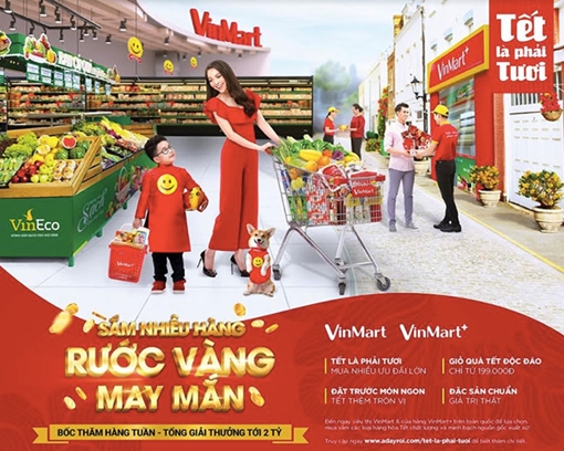 Sắm Tết trúng vàng tại Vinmart & Vinmart+