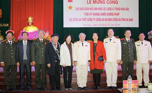 Đội Công an Thiết Dũng đã đi vào lịch sử hào hùng trên quê hương Hà Nam