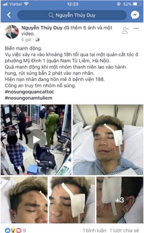 Tới hiệu cắt tóc nổ súng "dằn mặt" tình địch