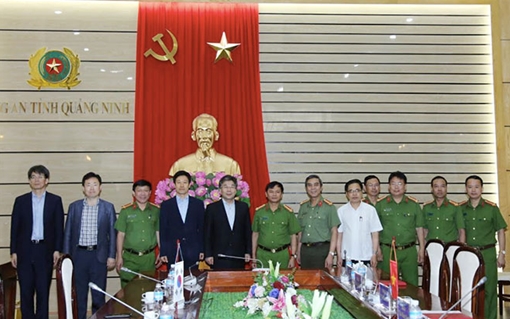 Đoàn Cảnh sát quốc gia Hàn Quốc thăm và làm việc với Công an Quảng Ninh