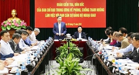 Kiểm tra, đôn đốc công tác phòng, chống tham nhũng tại Bộ Ngoại giao