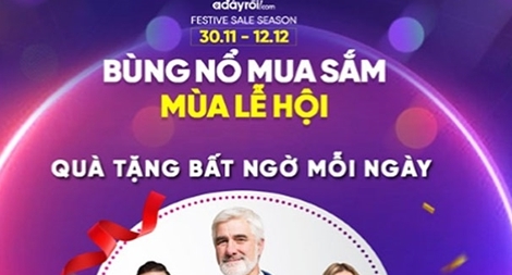 Adayroi tung chương trình siêu ưu đãi, giảm giá 50%++ dịp cuối năm