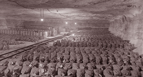 Kho vàng trong mỏ muối