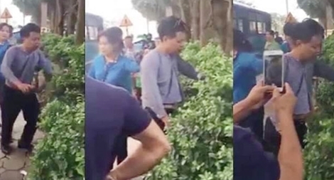 Người đàn ông bị tố "sàm sỡ" phụ nữ trên xe buýt tại Hà Nội