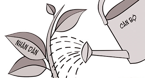 Tấm gương của cán bộ