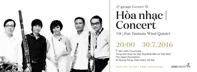 Chương trình hòa nhạc của Ngũ tấu kèn gỗ Fantasia tại Hà Nội