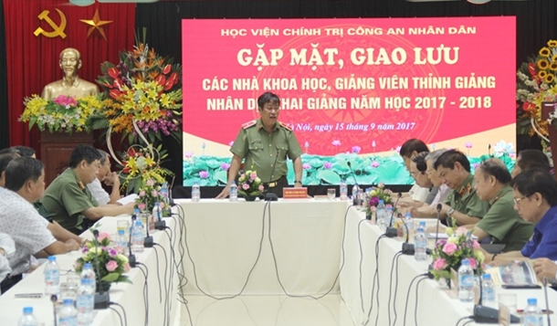 Học viện Chính trị CAND gặp mặt các nhà khoa học nhân dịp năm học mới