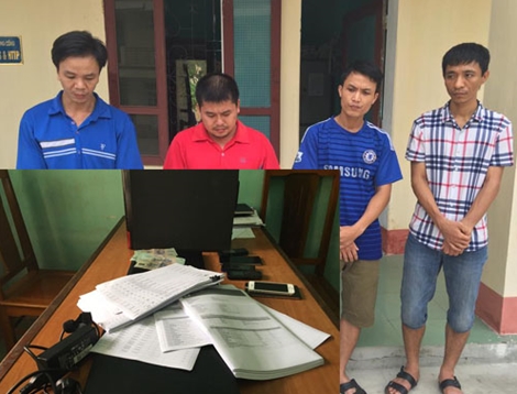 Phá đường dây đánh bạc dưới hình thức cá độ  bóng đá với số tiền hơn 4,8 tỷ đồng