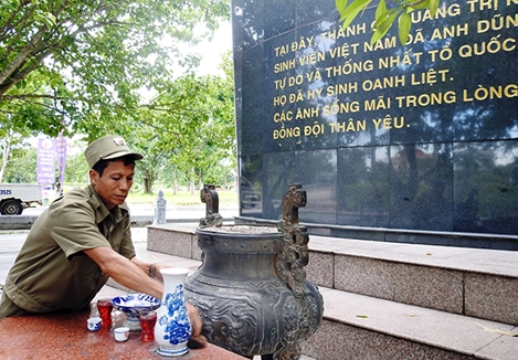 Người “quản trang” đặc biệt tại Thành cổ Quảng Trị