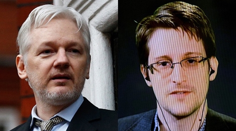 Edward Snowden "khẩu chiến" với Julian Assange
