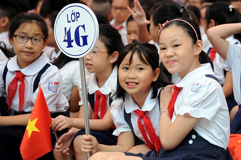 Trường Tiểu học Chu Văn An hân hoan trong ngày khai giảng năm học mới