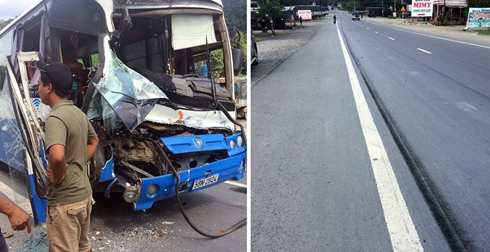 Tài xế dũng cảm cứu hàng chục hành khách trong xe đổ đèo mất phanh