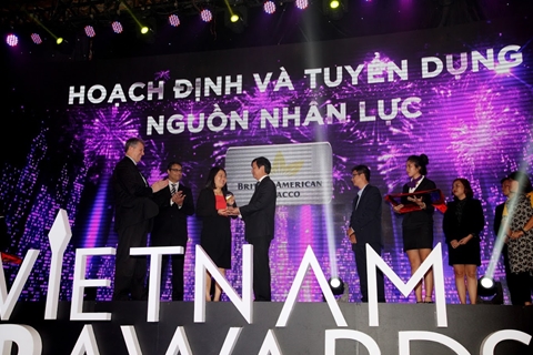 Công ty BAT Việt Nam nhận giải thưởng Vietnam HR Award 2016