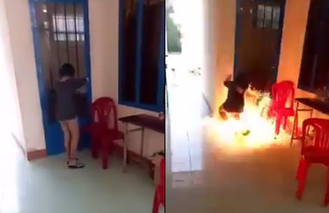 Nữ sinh phóng hỏa đốt trường học để câu... like