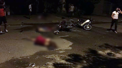 Xe máy đối đầu trong đêm, hai người chết tại chỗ