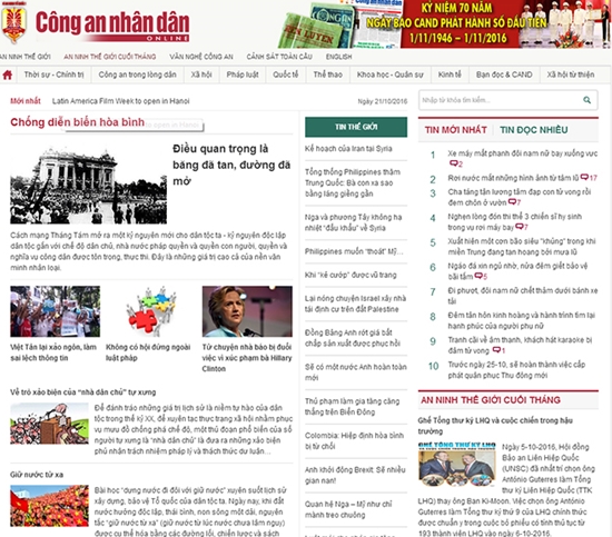 Chống “diễn biến hòa bình” – nóng bỏng trên từng trang viết