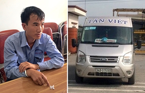 Tài xế xe khách giấu heroin trong tấm chắn nắng