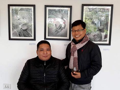 Triển lãm tranh của 4 họa sĩ khuyết tật tại Hà Nội