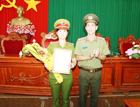 Nữ Cảnh sát duy nhất lực lượng Công an nhận giải thưởng Môi trường