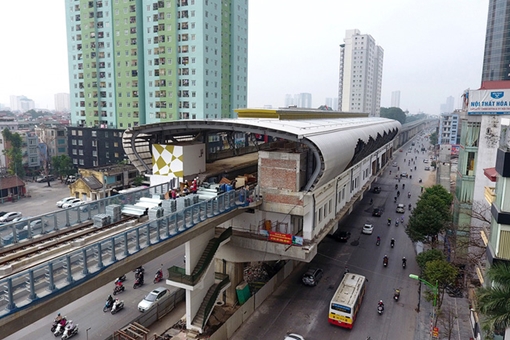 Đường sắt đô thị tuyến Cát Linh-Hà Đông: Lại lùi tiến độ gần 1 năm