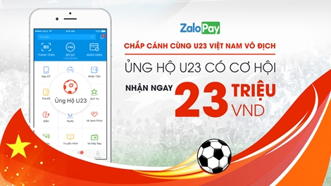 Cùng VNG ủng hộ đội tuyển U23 Việt Nam