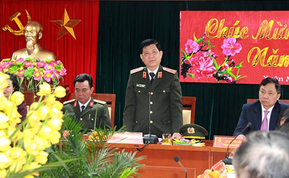 Lãnh đạo Bộ Công an kiểm tra công tác tại Công an quận Hai Bà Trưng