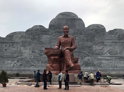 Đầu xuân, “xông đất” công trình Khu lưu niệm Sáu điều Bác Hồ dạy CAND