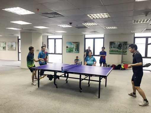 Báo CAND và Tập đoàn Nam Cường thi đấu giao hữu bóng bàn