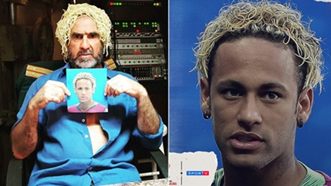 Huyền thoại Eric Cantona "đá đểu" kiểu đầu của Neymar