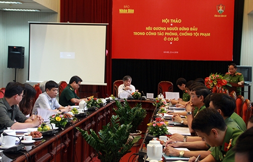 Nêu gương người đứng đầu trong công tác phòng, chống tội phạm ở cơ sở