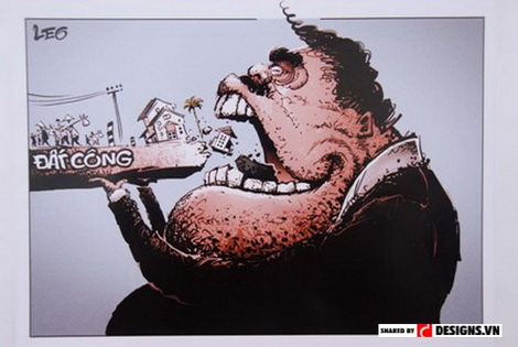 Khi tranh biếm họa tham gia chống tham nhũng