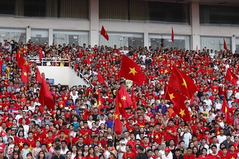 Lễ vinh danh Đoàn TTVN: Sân Mỹ Đình gọi tên Olympic Việt Nam