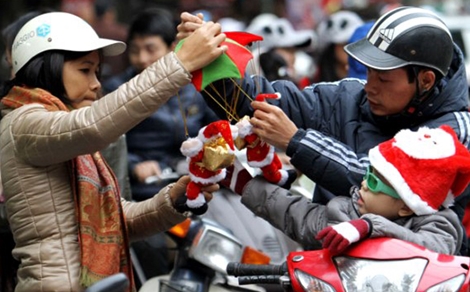 Miền Bắc đón Noel trong tiết trời lạnh giá