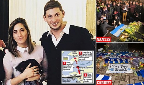 Cầu thủ đắt giá nhất của Cardiff City có mặt trên chiếc máy bay xấu số