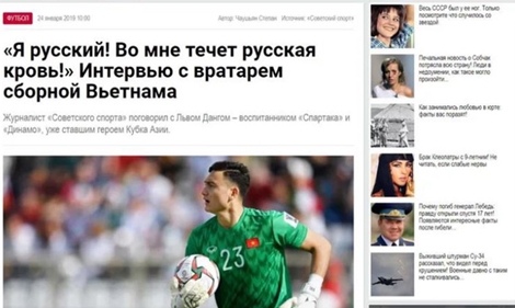 Thủ môn Đặng Văn Lâm trả lời phỏng vấn báo Nga, mơ được đá ở châu Âu