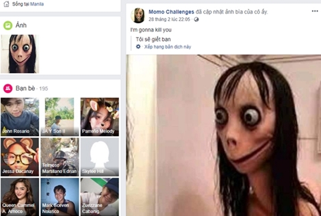 Facebook xử lý những tài khoản liên quan trào lưu Momo