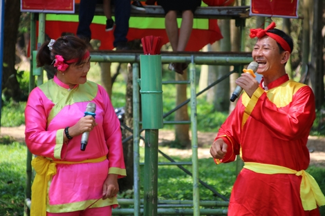 “Gia đình bài chòi” ở đảo Cù Lao Xanh