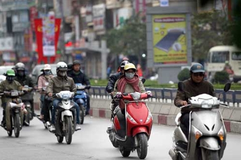 Hà Nội trời lạnh về đêm và sáng sớm