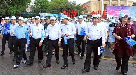 Mít tinh hưởng ứng tuần lễ quốc gia về phòng chống thiên tai