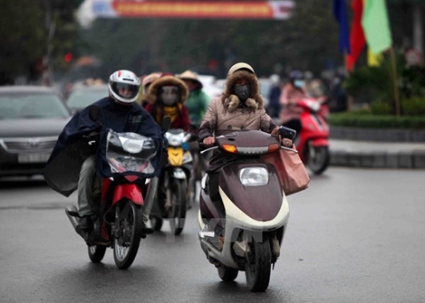 Ảnh hưởng không khí lạnh, Bắc bộ có mưa, nhiệt độ giảm