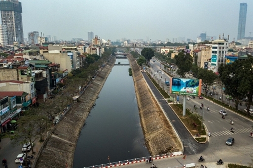 Sẽ xây 6 cầu vượt cho người đi bộ, đi xe đạp qua sông Tô Lịch và đường Láng