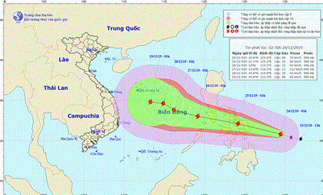 Hà Nội mờ mịt sương mù, Biển Đông bị Bão Phanfone đe dọa
