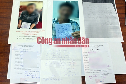 Nhiều đối tượng hình sự cầm đầu "ổ tín dụng đen" lãi suất 450%/ năm