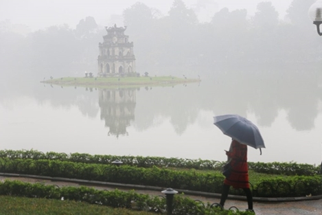 Đầu tuần, Bắc Bộ mưa phùn và sương mù, Nam Bộ nắng to