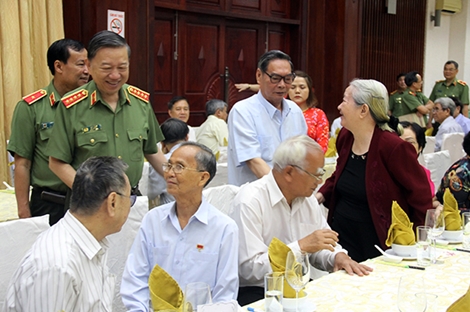 Bộ Công an gặp mặt, chúc tết các đồng chí cán bộ cao cấp